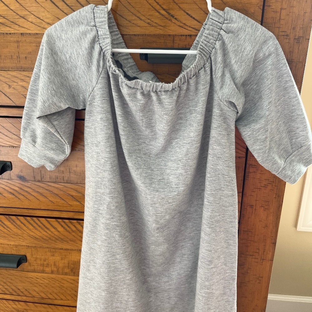 Gray tunic short sleeve